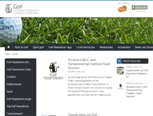 Tablet Screenshot of golfvlaanderen.be